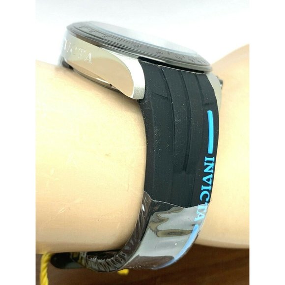 Invicta Men's Watch 17193 Speedway Chronograph Quartz Blue Black Rubber Band - Picture 10 of 12